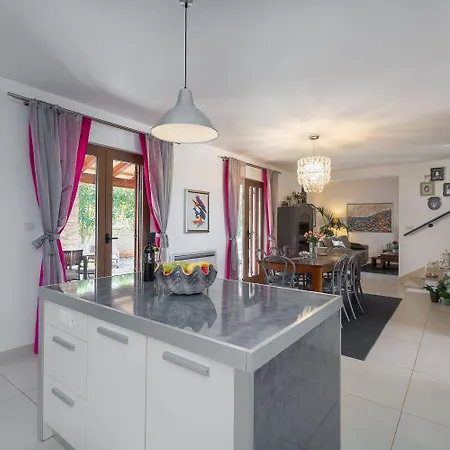 Tatil Evi Malerische Mit Privatpool, Mediterranem Garten, Outdoor-kueche, Waschmaschine, Trockner Višnjan